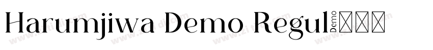 Harumjiwa Demo Regul字体转换
